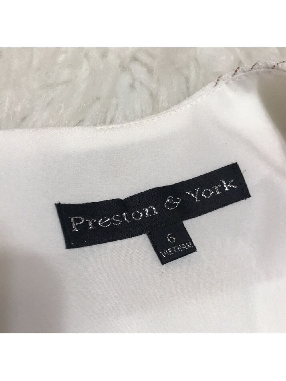 Preston & York Sleeveless Sheath Dress Sz 6 - Picture 8 of 11
